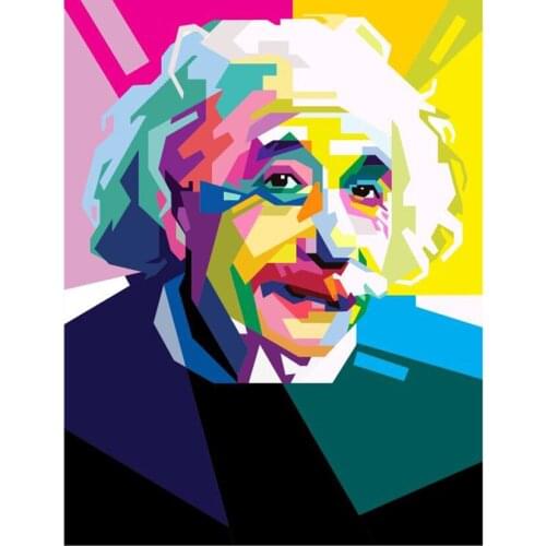 Einstein Diamond Painting 5D DIY Cross Stitch Full Drill Embroidery Handmade Home Decor JX119