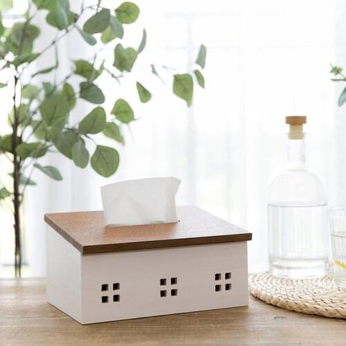 Wood Tissue Box Tissue Holder Tissues Paper Napkin Container Nordic Wooden Kitchen Organization Home Dining Room Accessories