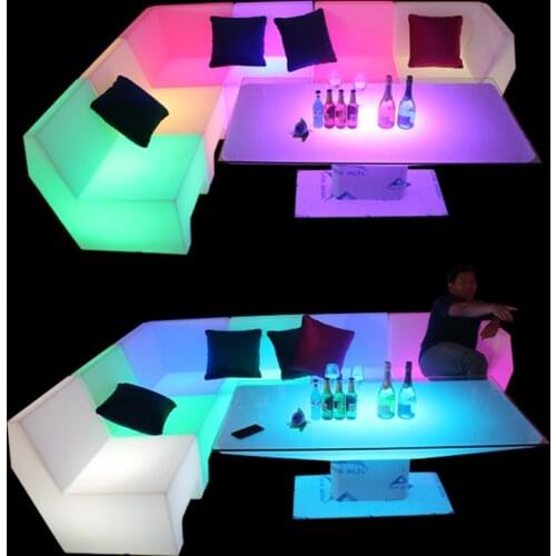 LED light sofa coffee table combination bar club KTV room card seat table and chair creative personality furniture counter chair
