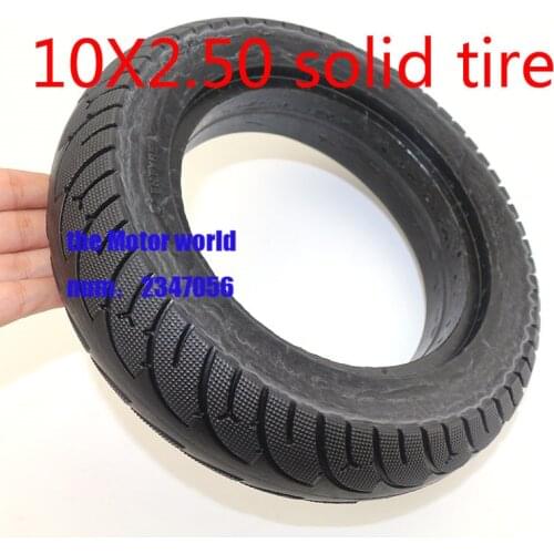 Electric Scooter solid Tires 10x2.50 Solid Wheel Tyres Tyre Inflation Free for 8/10 inch Electric Scooter Accessory
