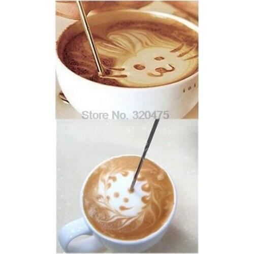 DHL 2000pcs Barista Cappuccino Espresso Coffee Decorating Latte Art Pen Tamper Needle