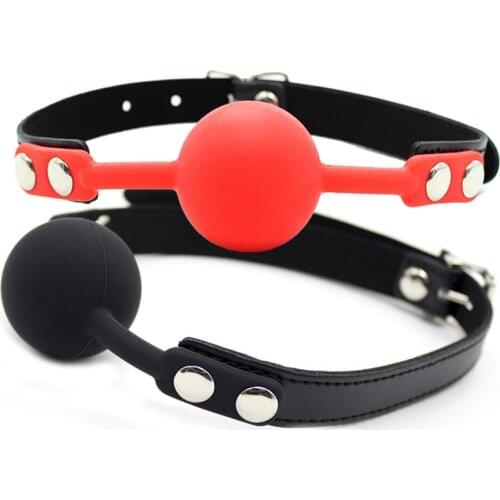 Adult Games Open Mouth Ball Mouth Gag Slave Stuffed Oral Fixation Harness Erotic Restrictions SM Bondage Fetish Couples Sex Toys
