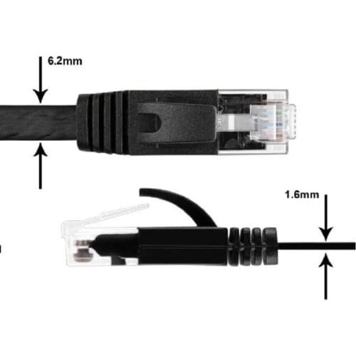 Pure copper wire CAT6 Flat UTP Ethernet Network Cable RJ45 Patch LAN cable 0.25m0.5m1m 1.5m 2m3m 5m 10m 15m 20m 30m black/white