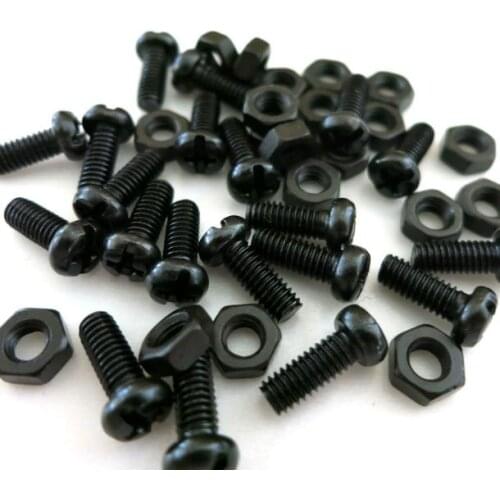 20 Set M3 M4 M5 M6 Small Metal Screw Round Head Cross and Nut Stainless Steel Screw