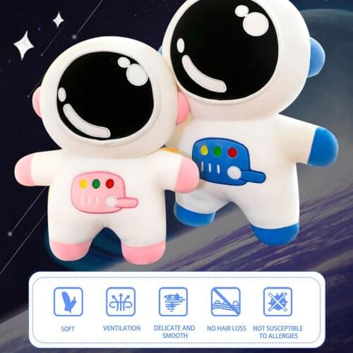Cartoon Spaceman Plush Toy Astronaut Stuffed Space Pilot Flying Soft Doll Sleeping Pillow Sofa Creative Birthday Gifts Kids Toy