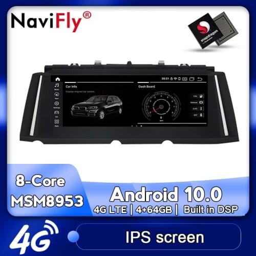 NaviFly API29 Android 10 Car multimedia Player for BMW 7 Series F01 F02 CIC NBT system 10.25 inch IPS 4G LTE WIFI Idrive USB AUX