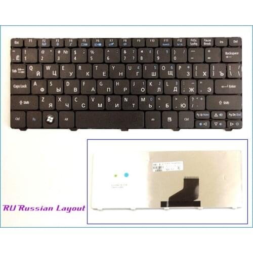 New RU Russian Laptop Keyboard for Acer Aspire One D255 D255E AOD255E D257 D-257 AOD257 Black