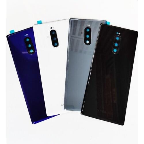 Original Rear Back Housing Door For Sony Xperia 1 Glass Battery Cover For Xperia XZ4 Back cover Housing Replacement Parts