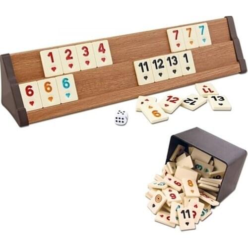 Vip Rummy Okey Plastic Game Set, for Adults and Kids, Perfect for Game Nights, Team, Get Together, Outdoor, Indoor