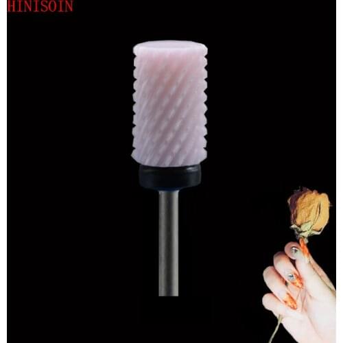 Pink -10PCS-Ceramic Nail Drill Bit - Large Barrel Bit -2080.066