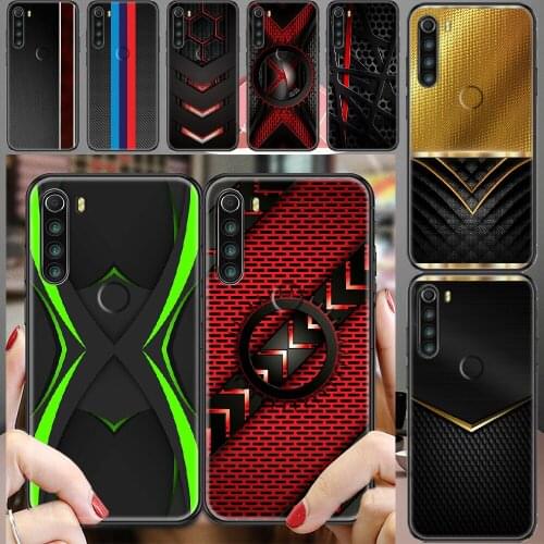 Sports Car Carbon Fibre Phone case For Xiaomi Redmi Note 7 7A 8 8T 9 9A 9S K30 Pro Ultra black art cell cover luxury back soft