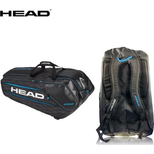 12 Pack Large Capacity HEAD Tennis Bag Zverev Collection Tennis Rackpack Insulation Protection Speed Head Tenis Accessories Bags