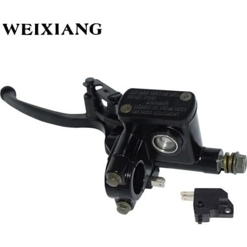 7/8" 22mm Left Right Motorcycle Hydraulic Brake Pump Master Cylinder Black Disc Brake Lever For Honda Suzuki For Kawasaki Yamaha