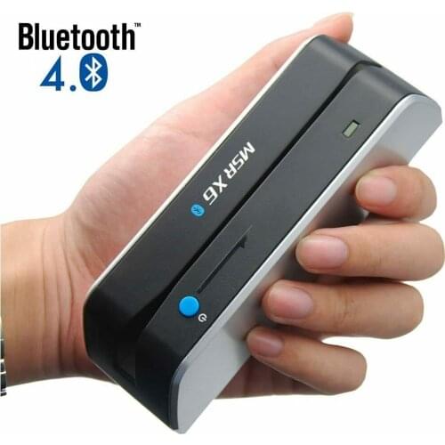 Deftun MSR X6bt bluetooth USB magnetic card reader writer MSRX6BT compatible with msr605X msrx6 msr x6 1Pcs