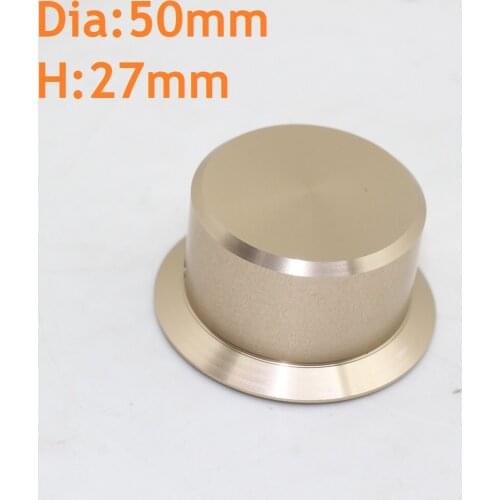 Dia50*H27mm Gold Straw Hat Knob Sound Amplifier All Aluminum Volume Knob