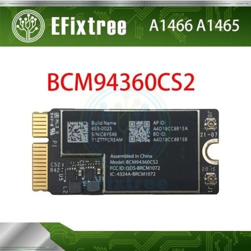 10 PCS A1466 A1465 WiFi Bluetooth Air Port Card Board For MacBook Air 11"13" BCM94360CS2 BCM94360CS2AX 2013 2014 2015 2017