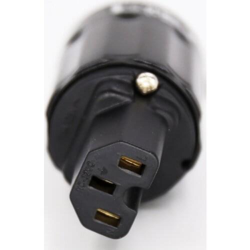 2PCSGold plated US/UK/AU/EU AC power IEC connector