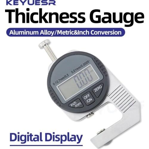 Digital Display Thickness Gauge Thickness Measuring Tool Portable Big Screen LCD Electronic Thickness Measuring Instrument Gauge