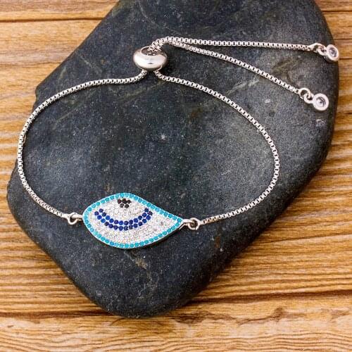 Hot Sale New Style Copper CZ Adjustable Bracelet Cubic Zircon Crystal Rhinestone Jewelry For Women Accessories Girlfriend Gift