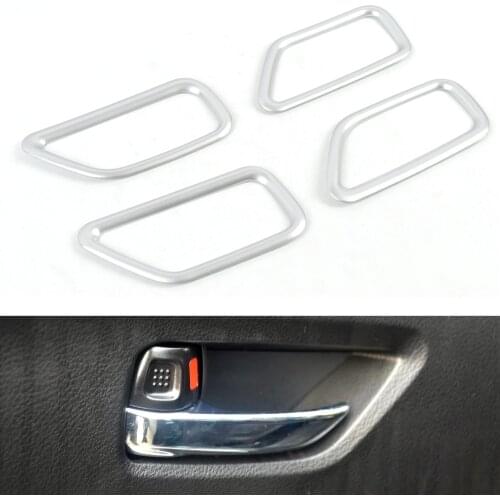 Chrome Interior Door Handle Bowl Panel Cover For Suzuki Vitara 2016 2017 2018 2019 Car Detector Stick Styling