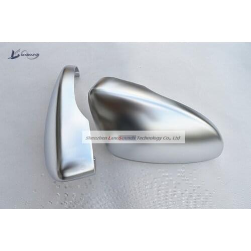 Landsounds Chrome Rear View Mirror Cover Side Mirror Covers Housing for VW Passat CC B7 Scirocco Tiguan Jetta Golf 4 5 MK6 Bora