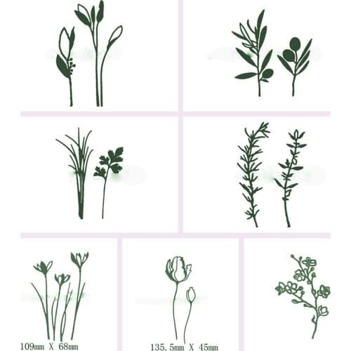 Leaf Floral Mixed Types Shape Metal Cutting Dies Stencil Scrapbook Album Embossing For Gift Card Making Handcrafts 2019 new