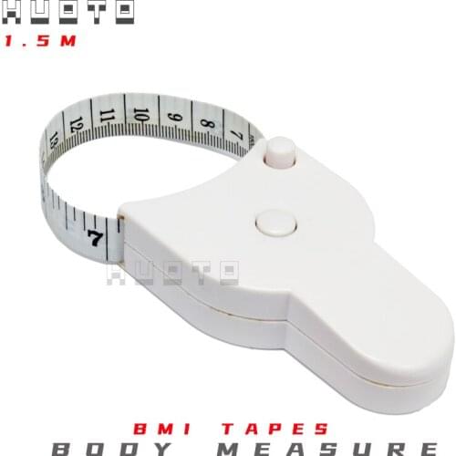 Metric White color 150cm/60inch Accurate Fitness Caliper Measuring Body Tape Measure 50pcs/lot