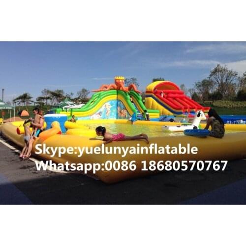 Factory direct inflatable castle slides Pool slide, large water park Octopus water slide Inflatable pool slide KY-712