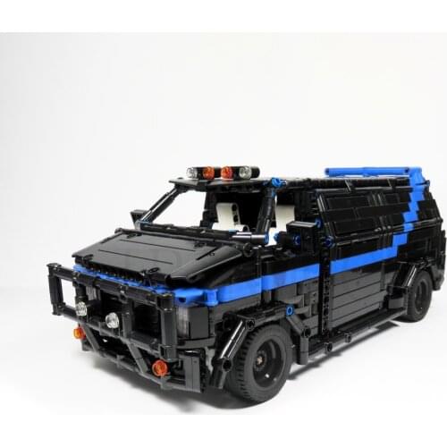NEW MOC Building Blocks Compatible MOC-5945 A-Team Van High-Tech Bricks Fit lepining Brick Diy Toy Christmas Toys Birthday Gifts
