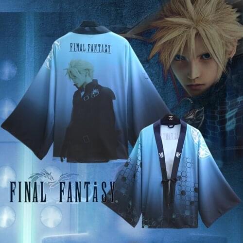 Original game Final Fantasy Cloud Strife cosplay cloak chiffon Japanese cloak light and breathable bathrobe
