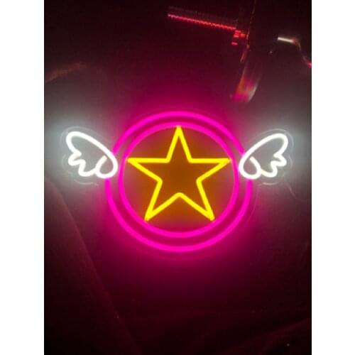 Custom Sailor Magic Stick -moon Anime Led Kawaii Neon Sign Light Decor Indoor Wall Hanging Girl Gift Birthday Home Room Bedroom