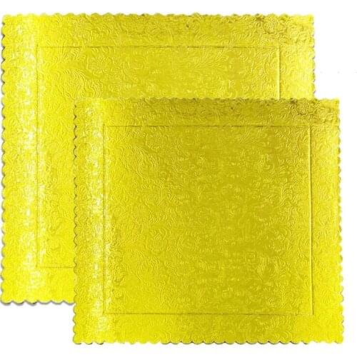 Premium 8inch&10inch Gold Square&round Paper Doilies Simple Design Pad For Cake Crafts/home Decoration Weddings Table Placemats