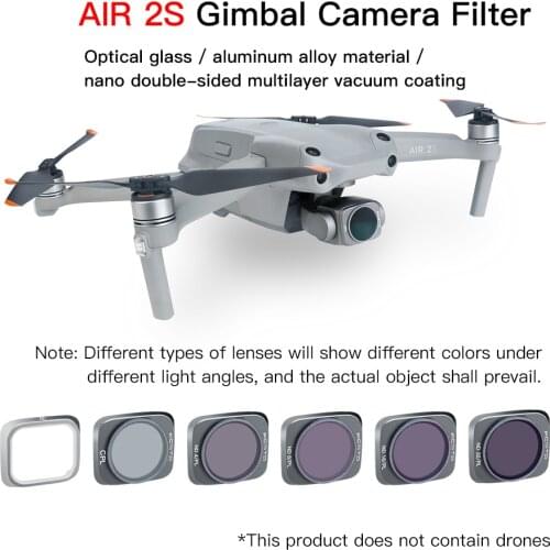 Adjustable Filter Suitable for DJI Air 2S ND ND Filter CPL Mirror UV Mirror UAV Accessories