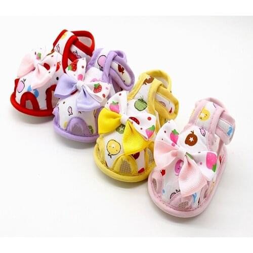 Flower Kids Sandals For Girls Summer Princess Shoes Baby Toddler Children Soft Cotton Fabric Sandal Girl Shoes