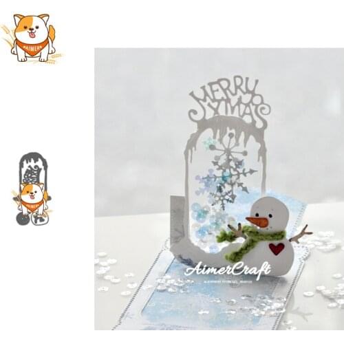 Christmas Snowman Series Metal Cutting Dies Scrapbooking Stencil DIY Embossing Craft Die Cuts Card Making New Dies For 2019