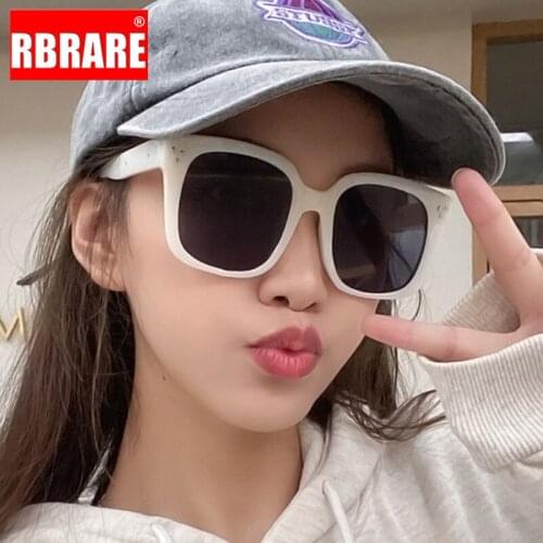 RBRARE Fashion Square Sunglasses Woman New Big Frame Sun Glasses Women Luxury Designer Glasses Women Fashion Shades for Women