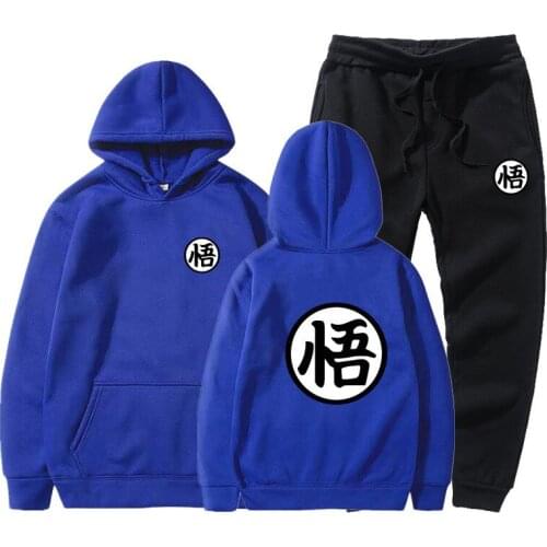 Brand Homme Two Pieces Sets Hooded Tracksuit Men/Women Sportswear Gyms Black Hoodies+Sweatpants Joggers Sweatshirts
