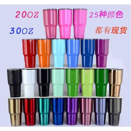 Stainless Steel Tumblers Beer Wine Mug Big Cold Water 30Oz Double Wall Vacuum Insulated Bulk Cup Coffee Mug with Lid, Travel Mug