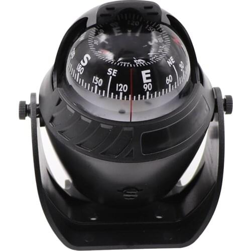 Led Marine Sea Compass With Lights Electric Vehicle Car Compass Navigation Military Boat Accessories