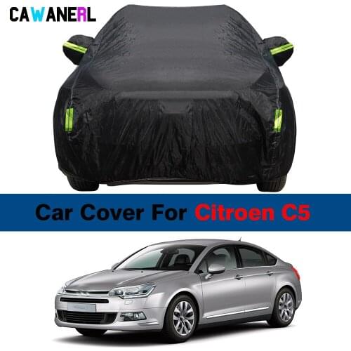 Waterproof Car Cover Outdoor Anti-UV Sun Shade Snow Rain Ice Dust Resistant Cover For Citroen C5 Sedan Wagon Notchback