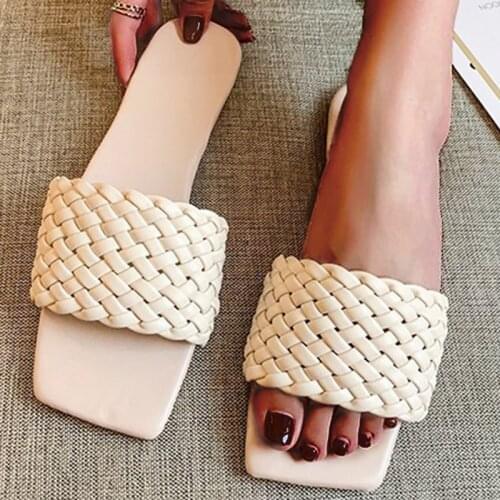 Women Sandals Open Toe Platform Shoes For Ladies Solid Color Slip-On Sandals Designer Women 2021 Indoor Outdoor Female Slippers