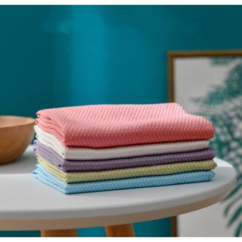 1PC kitchen towel Cleaning cloth Microfiber dish towel kitchen tools accessories Kitchen cleaning non-stick oil lint-free cloth