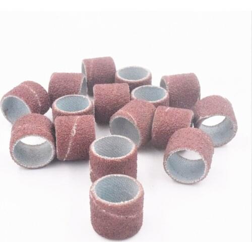 100pcs 80''/120''/180" Nail Art Sanding Bands File For UV Gel Acrylic Polish Remover For Electric Nail Machine Nail Drill Bits