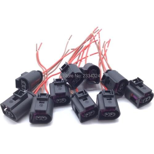 4D0971992 For Volkswagen Passat Golf For Audi A3 A4 A5 A6 Q7 TT Skoda Seat Engine Harness Motor Horn Plug Connector Wire 2 Pin