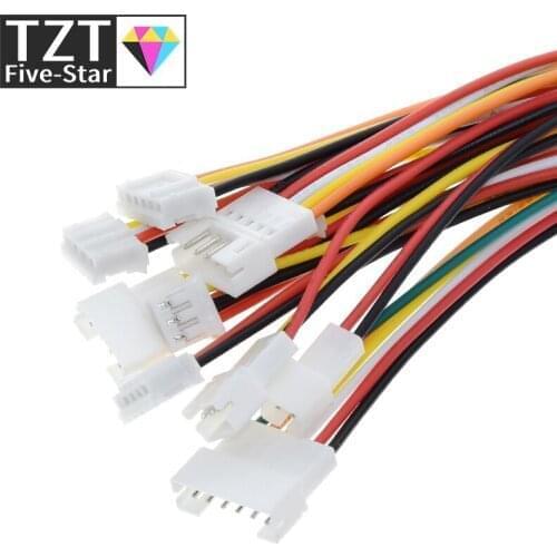 10PCS 5Pair Micro JST PH 2.0 2P 3P 4P 5P 6PIN Male Female Plug Connector With Wire Cables 15CM+15CM For Arduino MP3