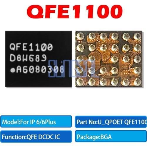 5pcs/lot 100% Original QFE1100 XW4001_RF for ip 6/ 6 plus 6+ Signal power ic chip U_QPOET QFE DCDC