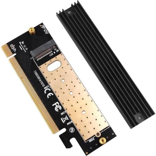M.2 NVMe M2 to PCIE 3.0 X16 SSD Adapter Controller Card M Key Interface Support PCI Express 3.0x16 SSD Disk