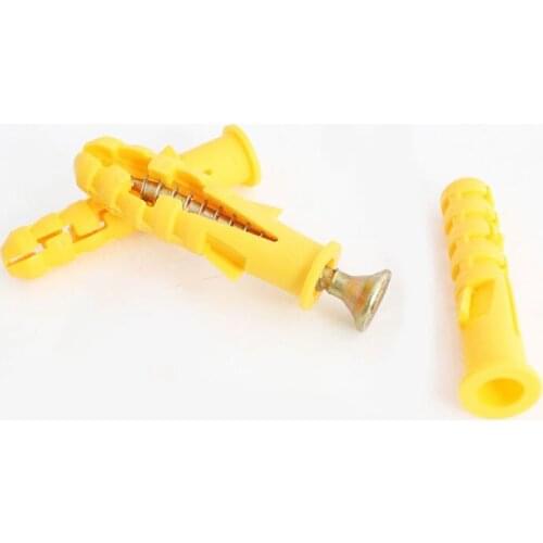 6x30 mm Wall screw nail anchor,Plastic Wall Self-Drilling Drywall Anchor Plugs Fixing Anchor for Masonry screw