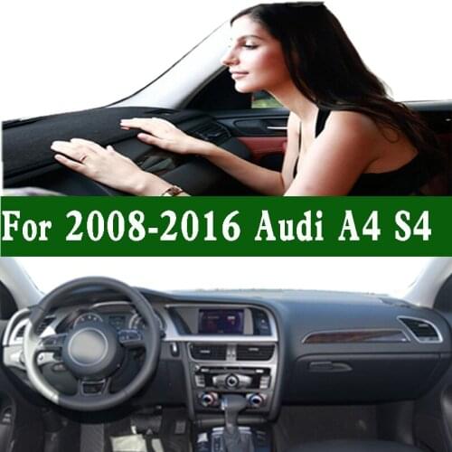 Car Dashboard Cover Dash Mat For Audi A4 S4 A4L 8KH 8K2 B8 Avant 2008 2009 2010 2011 2012 2013 2014 2015 2016 Non-Slip Sun Shade