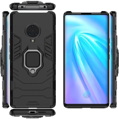 For Vivo Nex 3 Case Hybrid Silicone Pc Luxury Ring Back Cover Stand Armor Shockproof Case For Bbk Vivo Nex 3 Nex3 Protective